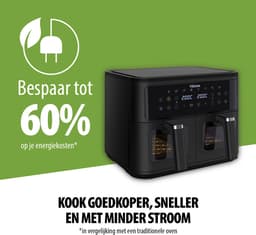 Tristar Dubbele Airfryer FR-9429 - 2x 4,5 Liter - Dubbele Mand - Kijkvenster - 9L - 2500W — thumbnail 9