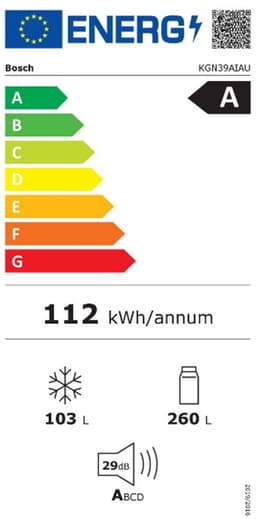 Bosch KGN39AIAU - Serie 6 - Koelkast - Koel-vriescombinatie -RVS - Energielabel A - Zeer stil - Total No Frost - Nooit meer ontdooien - Extra veel ruimte voor versproducten metVitaFresh XXL — thumbnail 18