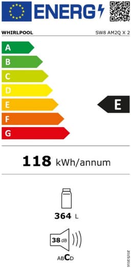 Whirlpool vrijstaande koelkast: kleur rvs - SW8 AM2Q X 2 — thumbnail 4