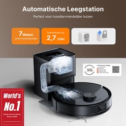 Roborock Q10 PF+ - Robotstofzuiger met dweilfunctie - 10000Pa - Dubbele anti-klit - automatisch wissen - LiDAR-navigatie - 8 mm automatisch liftend mopsysteem - verboden zone - S8+/Q8 Max+ upgrade (Q10 X5+) — thumbnail 5