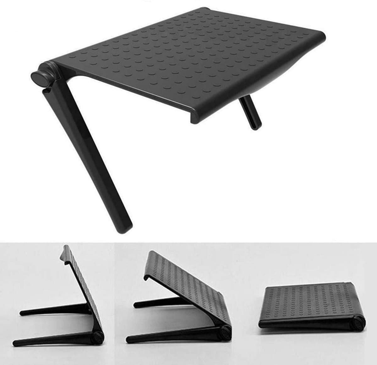 Tv plateau groot - TV Plateau - LCD TV Plank - Monitor Plank - zwart - 29,3 cm - televisie - televisie beugel - beeldscherm plank - beamer plan - gadgets mannen - cadeau — afbeelding 1
