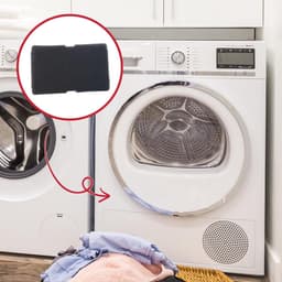 Wasdroger filter - Foam filter droger - Pluizen filter - Droger filter - Drogerfilter - Wasdroger filter - filter geschikt voor Beko Blomberg spons droger - Spons filter - Vervangingsonderdelen voor wasmachines - Filter voor droger- 5 stuks 245x155mm — thumbnail 7