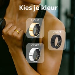 Lacardia Smart ring - Slimme ring - Goud - Maat 8 - Beschikbaar voor android en IOS - Eigen app - Unisex voor Dames & Heren — thumbnail 5