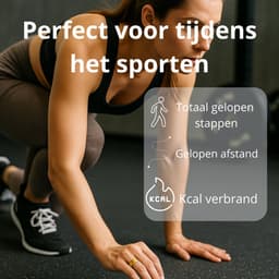 Lacardia Smart ring - Slimme ring - Goud - Maat 8 - Beschikbaar voor android en IOS - Eigen app - Unisex voor Dames & Heren — thumbnail 3