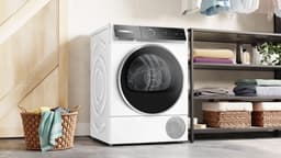 Bosch WQB246CPNL - Serie 8 - Wasdroger - Warmtepompdroger - Zelfreinigende condensor - Blijvend energiezuinig - Zeer stil- 9 kg - Droogt zoals jij wilt met Auto Dry - Wit — thumbnail 9