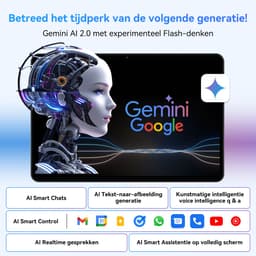 TABWEE Tablet T80 - 18GB RAM - 128GB ROM - 6000mAh - 5G WiFi - Met Toetsenbord(QWERTY) - Muis - Pen - Hoes - Android 16 - Bluetooth 5.0 - Grijs — thumbnail 6