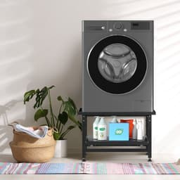 Wasmachine Verhoger - Wasmachine opbouwmeubel - Wasmachine Sokkel - 150 kg belastbaar - 63x54x42cm - Zwart — thumbnail 3