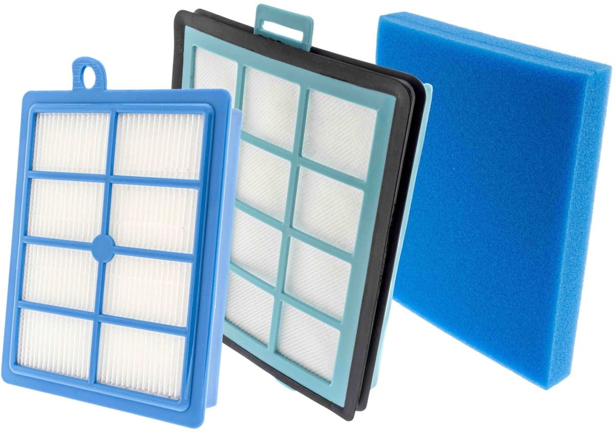 Kleanburg® - Geschikt voor Philips PowerPro - Filter set van 3 stuks - Past in zakloze stofzuigers — afbeelding 1