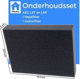 Kleanburg® - Geschikt voor AEG LX7, LX8, ASPC en AUF - Filter set van 2 stuks - Motorfilter en HEPA-filter — thumbnail 5
