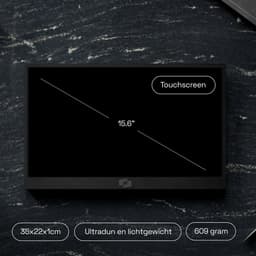 Screenmate® Lite Touchscreen Portable Monitor 15,6” - Draagbare Monitor met Beschermhoes - Extra Scherm Laptop - Draagbaar Beeldscherm - Zwart — thumbnail 5