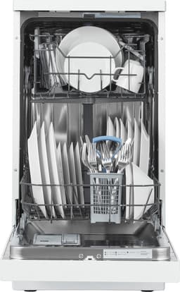 Inventum VVW4530AW smalle vaatwasser - 10 couverts - 45 cm breed - Bestekmand - 6 programma’s - Startuitstel - Energielabel D - Vrijstaand - Wit — thumbnail 3