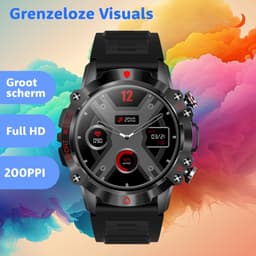 Smartwatch - Heren & Dames – horloge – met HD Touchscreen - Stappenteller, Calorie Teller, Slaap meter — thumbnail 11