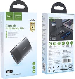 HOCO Portable D12 - Externe SSD - 512GB - Portable SSD - Mini Externe Harde Schijf — thumbnail 4