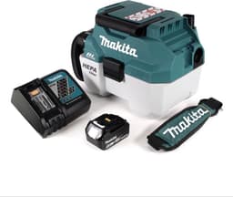 Makita DVC 750 LRT1X3 accu stofzuiger nat- en droogzuiger 18 V draagbaar + 1x 5,0 Ah accu en oplader - zonder accessoires — thumbnail 2