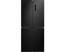 Exquisit CDJ444-040DB - Amerikaanse Koelkast - No-Frost - Digitaal Display - 5 Jaar Garantie - 362 liter - Zwart