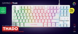 Trust GXT 833W Thado - Gaming Keyboard - TKL (tenkeyless) - Verlichting - PC/PS5 - Qwerty - Wit — thumbnail 12