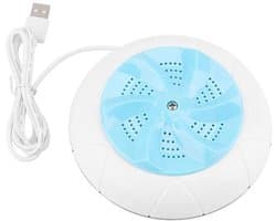 Mini ultrasone turbine wasmachine, draagbare wasmachine, multifunctionele reiswasmachine, wasmachinereiniger voor kleding, fruit en groenten (blauw)