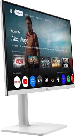 MSI Modern MD272UPSW - Smart 4K UHD Monitor - 60Hz - 27 Inch - Google TV - USB Type-C PD 65W - 4 Way Adjustable — thumbnail 10