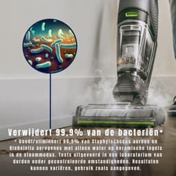 SAVI® Steelstofzuiger met snoer - Steelstofzuiger - Stofzuiger - Grijs /Groen- ‎25cm x 27cm x 112cm — thumbnail 3