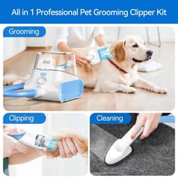 P30 Hondenverzorging - Vacuüm - Ultra-Low Noise - Pet - Stofzuiger - Grooming Kits - met 4,5L Grote Capaciteit Stofbox - Huisdier - Wit — thumbnail 3
