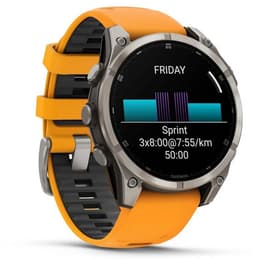 Garmin Fenix 8 Sapphire AMOLED 47mm - Titanium - Multisport GPS Smartwatch - Spark Orange/Graphite — thumbnail 15