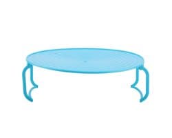 Dailygoody - Magnetron Trays Rack - Multifunctionele Plastic Stoomrek - Geschikt voor Magnetron en Kookplaat - Blauw - Keukenaccessoires - Ruimtebespa