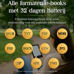 SwayTosh E-Reader Nova Smart – Incl. Luxe hoes - 6 inch 2026 – 36GB Opslag – Schermverlichting en Nachtmodus – E Reader Voor Ebook – Met Oplader — thumbnail 12