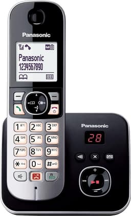 Draadloze Vaste Telefoon - DECT Telefoon - Storende Oproepen Blokkeren - Schokbestendig Ontwerp - 120 nummers telefoonboek - Zwart — thumbnail 4