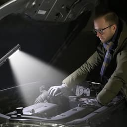 Draagbare LED-werklamp met magnetische voet, instelbare helderheid voor taakverlichting, Geschikt Geschikt garages en kamperen, oplaadbare multifunctionele werklamp, Geschikt Geschikt doe-het-zelfprojecten en noodgevallen. — thumbnail 4