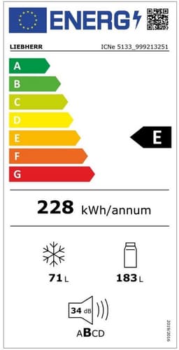 Liebherr ICNe 5133 Plus NoFrost Ingebouwd 254 l Wit — thumbnail 2