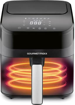 Digitale Airfryer - Hete Lucht Oven - Gezond Frituren - Snelle Bereiding - 4 Liter - Zwart — thumbnail 6