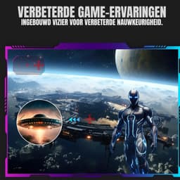 Quvo® Gaming Monitor 240hz - Gaming Monitor - Zwart - 18xm x 72cm x 59cm ; 5.5 kg — thumbnail 3