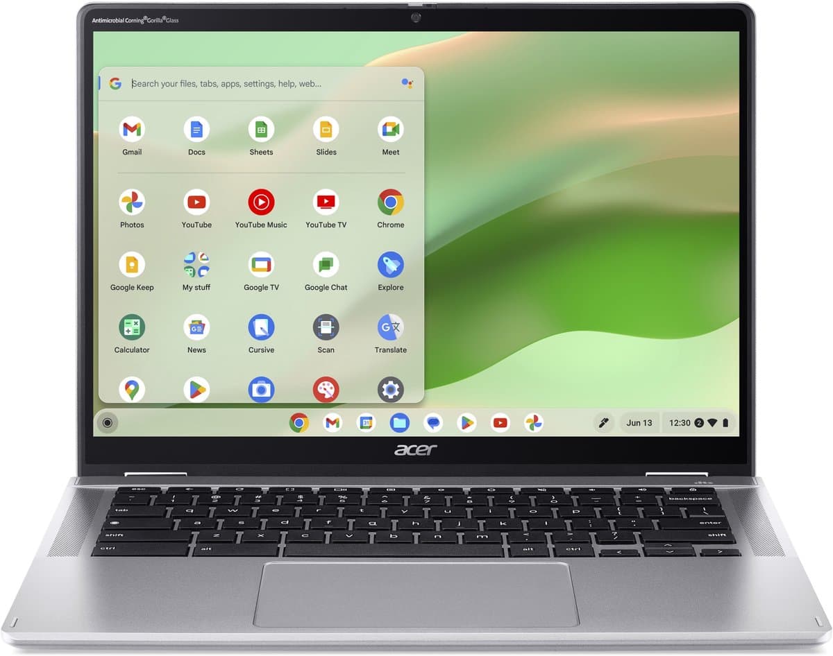 Acer Chromebook Spin 314 CP314-2HN-C034 - 2-in-1 Convertible - 14 inch - Touchscreen - 8GB - 64GB - Zilver — afbeelding 1