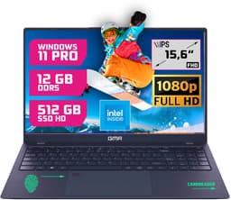 GMR - 15.6 Inch Full HD Laptop - Intel N95 - 12GB DDR5 RAM - 512GB SSD - Windows 11 Pro voor Thuis, Office en Studie notebook — thumbnail 1