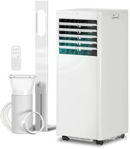 4-in-1 Mobiele Airco - Draagbare Airconditioner - 4-in-1 Koelen, Ontvochtiger, Ventilator & Slaapstand - 7000 BTU - voor 20-30 m² - met Afstandsbediening & Timer - 55 dB - Wit — thumbnail 3