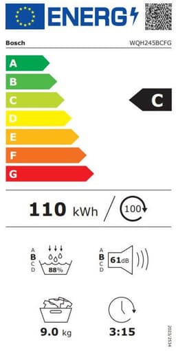 BOSCH WQH245BCFG Serie 6, Droogkast met warmtepomp, 9 kg - C — thumbnail 2