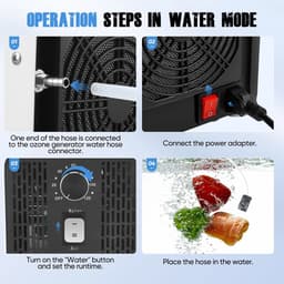 Miryx 2-in-1 Ozongenerator - Luchtreiniger - Geurverwijdering - 60.000 mg/u - Met Lucht- en Watermodus - Voor thuis, Rook — thumbnail 3