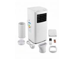TRONIC® Mobiele airco 7000 BTU - Mobiele airconditioner - Lokale Airco - 3 in 1: koelen, ontvochtigen of ventileren - Temperatuur: 16 tot 31 °C - Geschikt voor ruimtes tot 45 m³ - Bedieningspaneel met soft touch
