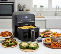BluMill Airfryer – Heteluchtfriteuse met 8 Programma’s – 4,5 Liter – 1500W – Inclusief Crispplaat — thumbnail 8