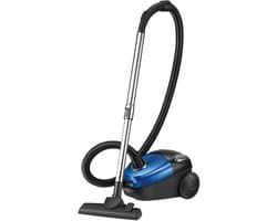 Casa Living Stofzuiger - Lichtgewicht - Compact - Stil in Gebruik - 1,5L Capaciteit - 2000W - 220V - 4,5 Meter Snoer - Zwart / Blauw