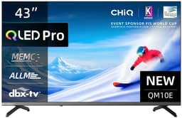 CHiQ U43QM10E – 43 inch 4K QLED Smart TV – Google TV – Dolby Vision & Dolby Audio – HDMI 2.1 – WiFi & Bluetooth — thumbnail 1