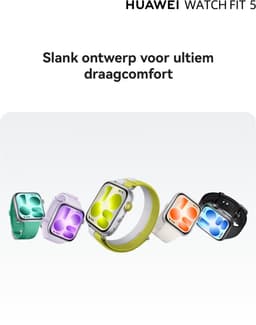 HUAWEI WATCH FIT 5 Wit Smartwatch - Premium ontwerp - Geavanceerde Buiten workoutmogelijkheden - Professioneel gezondheidsmonitoring met TruSense - Compatibel met iOS & Android — thumbnail 10