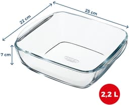 Pyrex - Airfryer Ovenschaal - 25x22x7 cm - Vierkant — thumbnail 4
