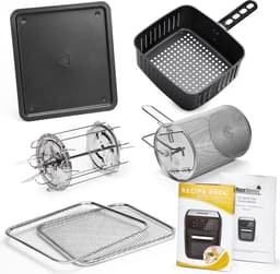MaxxHome Airfryer - Hetelucht friteuse - XXL - Heteluchtfriteuse 12 Liter - 8 Programma's - 1800W - Extra tools en receptenboekje — thumbnail 8