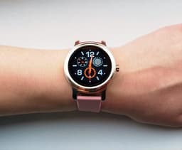 Belesy® SMART - Smartwatch Dames - Smartwatch Heren - Horloge - Bluetooth Bellen - Stappenteller - 1.3 inch - Kleurenscherm - Full Touch - Goud - Roze - Siliconen - Moederdag — thumbnail 8