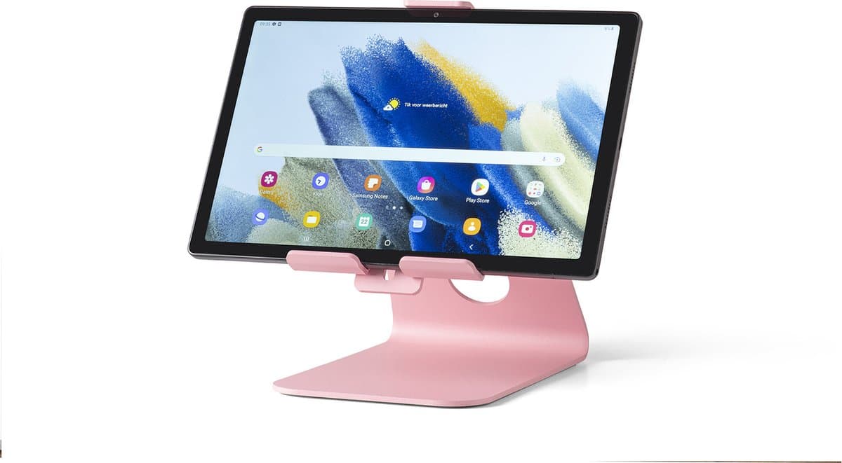 Tabdoq universele tablet desktop standaard - geschikt voor alle tablets en iPad's van 8-13 inch, roze — afbeelding 1