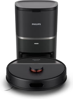 Philips HomeRun Aqua 3000 Series XU3100/01 - Robotstofzuiger met Dweilfunctie - Incl. Laadstation - Zwart / Metallic - App Connected — thumbnail 1