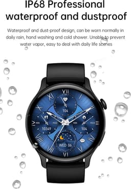 DrPhone DTX Ultra2 – 1.43 Inch AMOLED Smartwatch – Smartwatch Met Mobiele App – Always On Smartwatch – Volledige Belfunctie – Zuurstof/Hartslag/Bloeddruk meter - Zilver — thumbnail 4