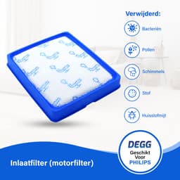 DEGG® - Filter geschikt voor Philips - FC6042 - Power pro expert series - Alternatief voor het origineel FC6042/01 en FC8003/01 - Wasbaar - Duurzaam - Premium Kwaliteit — thumbnail 6