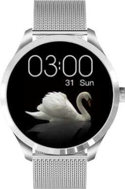 Belesy® Q9 Pro - Smartwatch Dames – Smartwatch Heren - Horloge - 1.28 inch - Kleurenscherm - Stappenteller - Bloeddruk - Hartslag - 75+ Wijzerplaten – Sporten - Staal – Zilver - Kerstcadeau — thumbnail 4